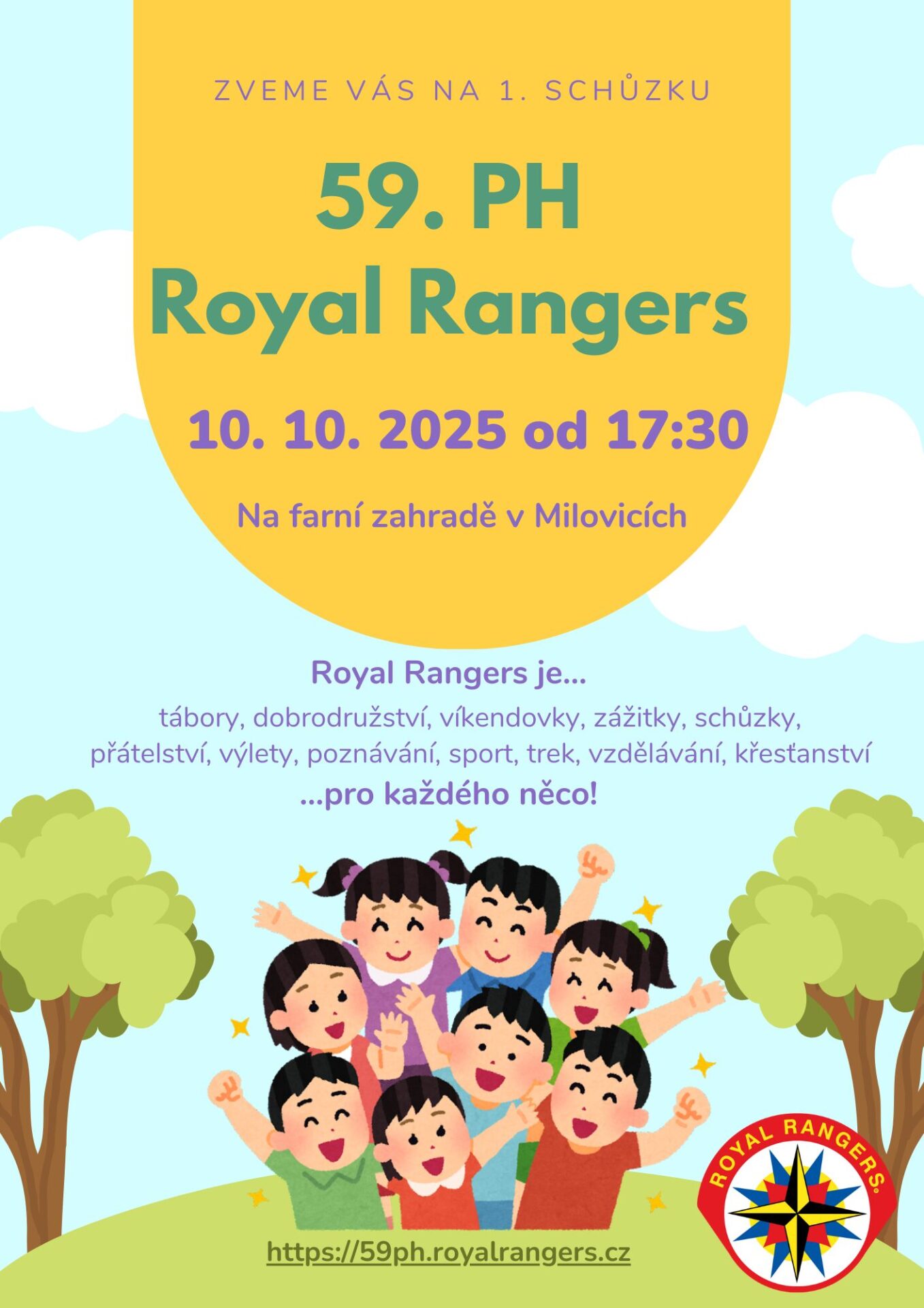 Plakát k první schůzce 59. PH RR